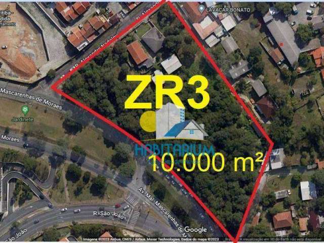 Terreno ZR3 com 10.000 m² no Santa Cândida em Curitiba PR