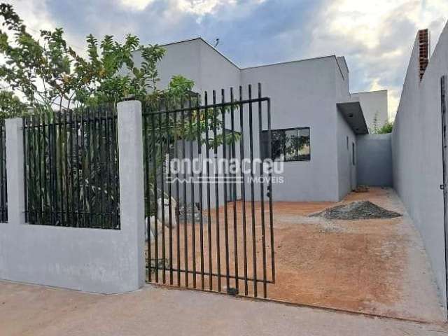 Vendo Casa Geminada Nova no Jardim Europa, Cambé - 2 Quartos, Sala e Cozinha Conjugada, 1 Banheiro,