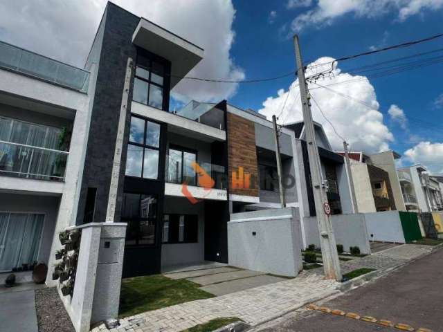 Sobrado Triplex Novo em condomínio com 3 dormitórios 133 m² - Pinheirinho