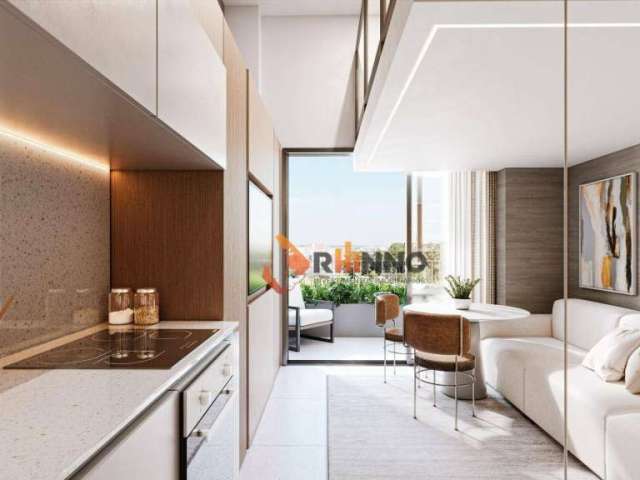 Loft lançamento com 1 dormitório à venda, 34 m² por R$ 387.000 - Portão