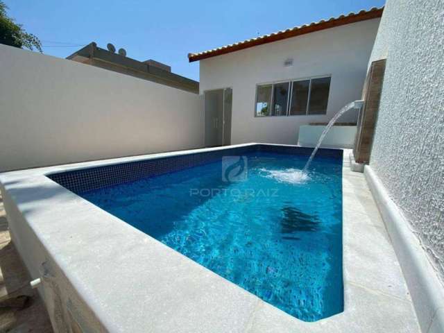 Casa de dois dormitórios, piscina no bairro tupy!