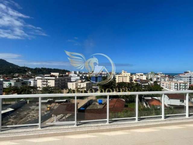 Cobertura com vista infinita para o mar, na praia grande em ubatuba/sp