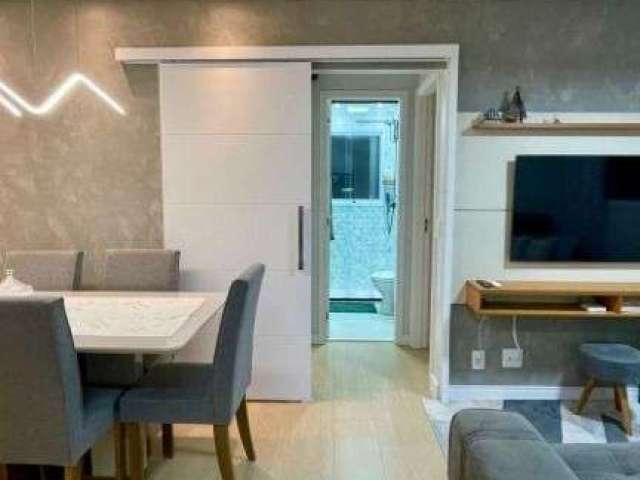 Apartamento com 2 dormitórios à venda, 46 m² por R$ 307.000,00 - Areia Branca - Santos/SP