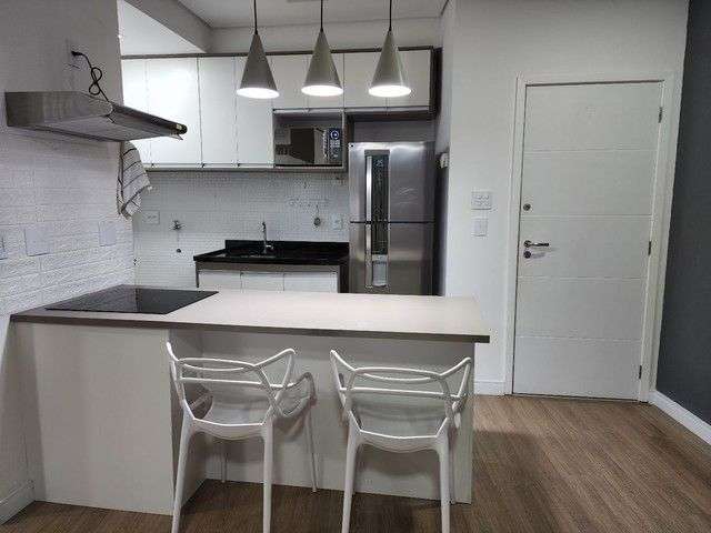 Apartamento com 1 dormitório para alugar, 54 m² por R$ 4.500,00/ano - Pompéia - Santos/SP