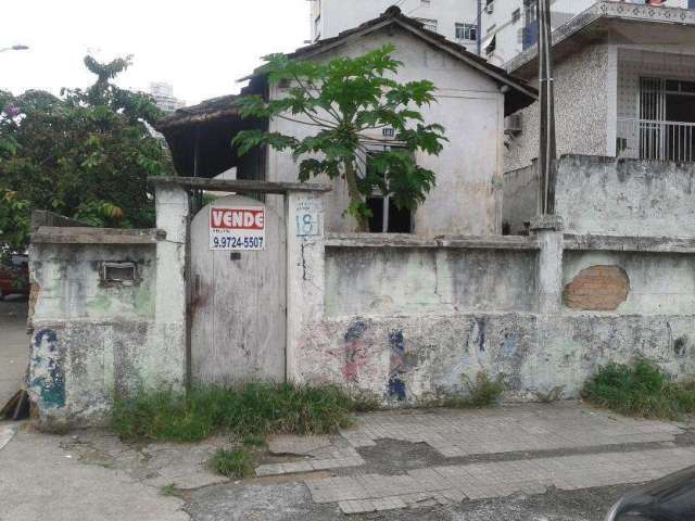 Terreno  residencial à venda, Encruzilhada, Santos.
