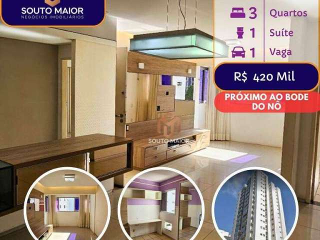 Apartamento com 3 dormitórios à venda, 93 m² por R$ 420.000,00 - Boa Viagem - Recife/PE