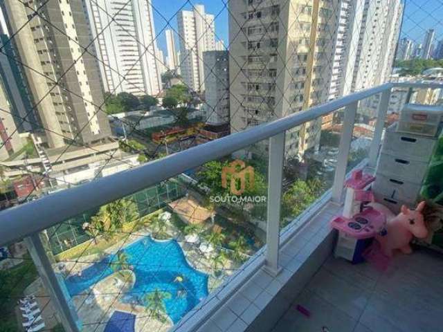 Apartamento com 3 dormitórios à venda, 90 m² por R$ 850.000 - Boa Viagem - Recife/PE