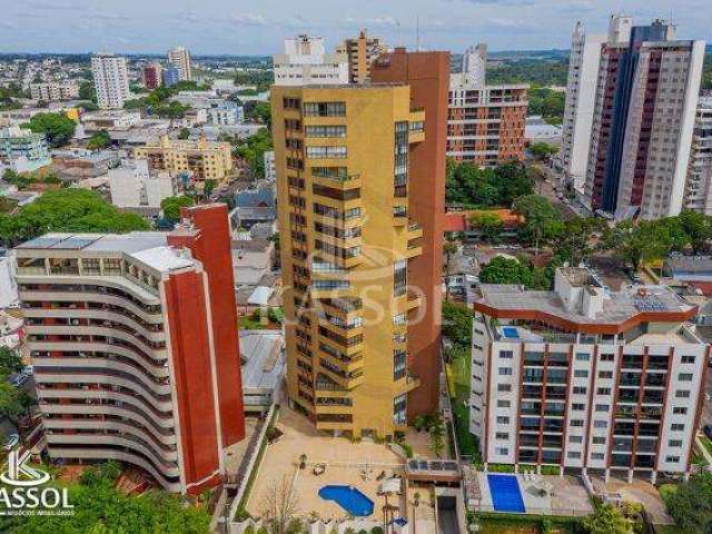 Edifício villa porto fino no centro de cascavel, condomínio completo