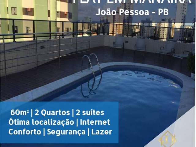 Apartamento com 2 quartos em Manaíra, João Pessoa – PB