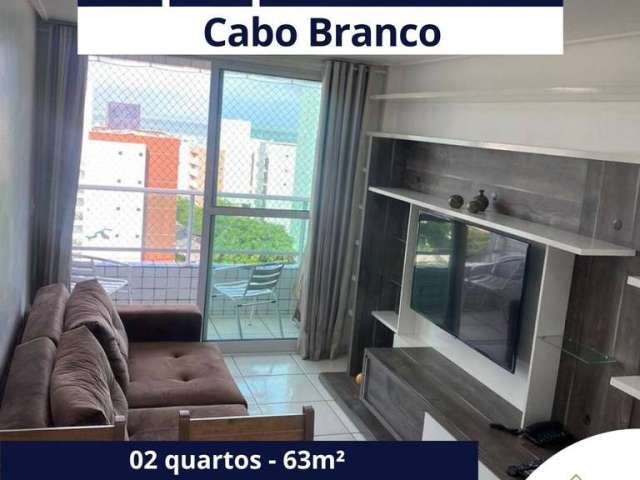 Apto 2 quartos, sendo uma suíte com varanda em cabo branco, João pessoa- PB