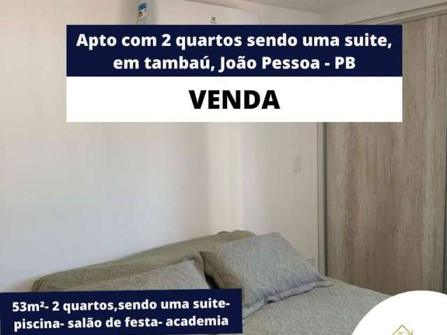 Apto com 2 quartos sendo uma suite, em tambaú, João Pessoa - PB