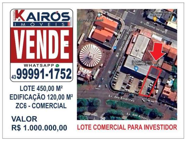 Lote comercial zc6 - investidor