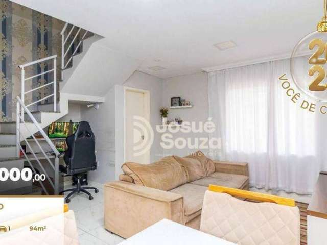 Sobrado com 3 dormitórios à venda, 93 m² por R$ 699.000,00 - Pinheirinho - Curitiba/PR