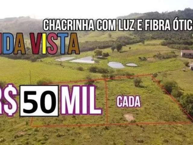 115215 chacrinha com linda vista, rede elétrica e fibra ótica 1500m²