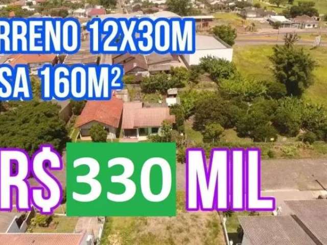 Casa no centro de santo antônio da patrulha, terreno 12x30m, casa 160m² , fibra ótica