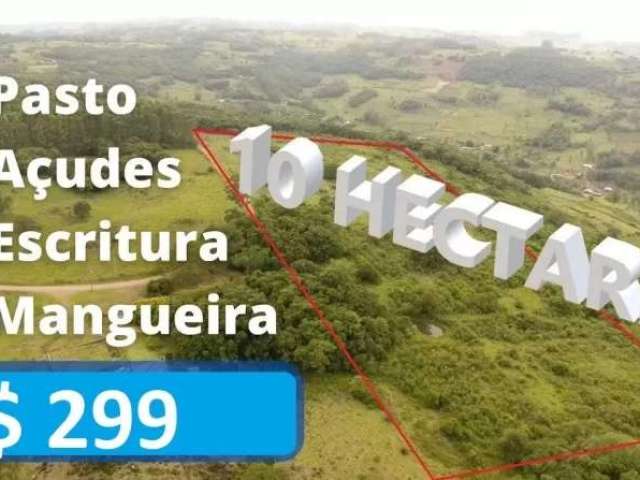 Sítio escriturado com dois açudes, vertente, luz, campo bom em santo antônio da patrulha