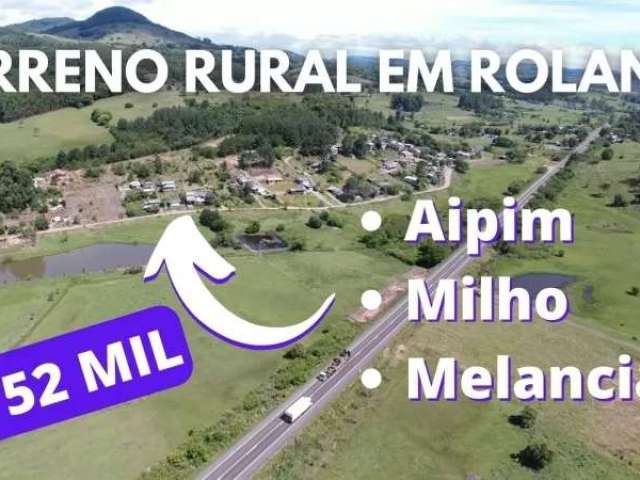 Terreno rural com bela vista, casa de maderia, internet fibra ótica e poço em rolante