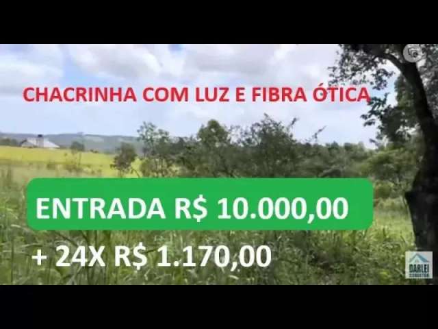 Chacrinha com luz e fibra ótica, apenas r$ 10.000, de entrada