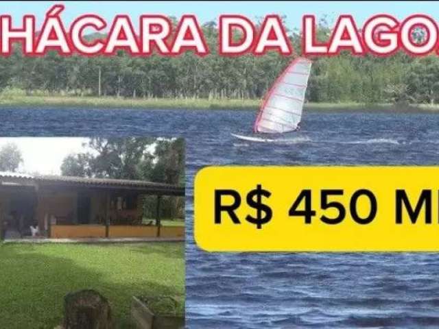 124514 chácara em osório com casa próximo da lagoa linda vista escritura fibra ótica