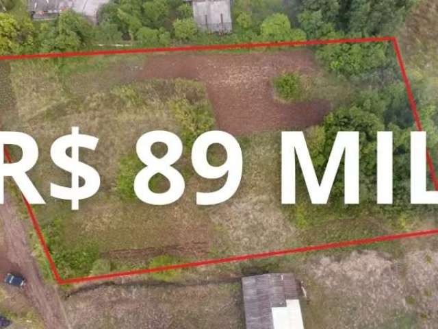 Terreno rural com internet fibra ótica, água encanada, terra boa e 3.478m² no caraá