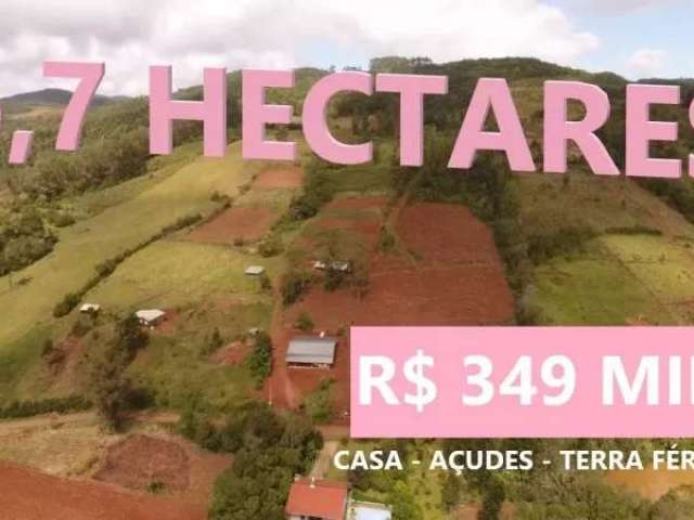 Sítio com açudes, casa, pomar, terra fértil, fibra ótica e 5,7 hectares no caraá