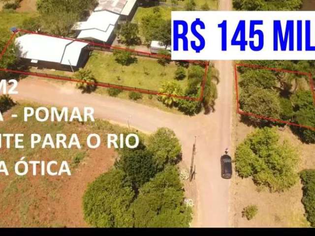 [112428]chacrinha no caraá de frente para o rio com casa, fibra ótica, pomar e água encanada