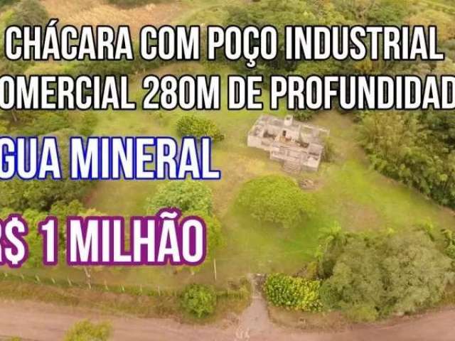 113755 -chácara em nova hartz com poço industrial de água mineral com 280m de profundidade