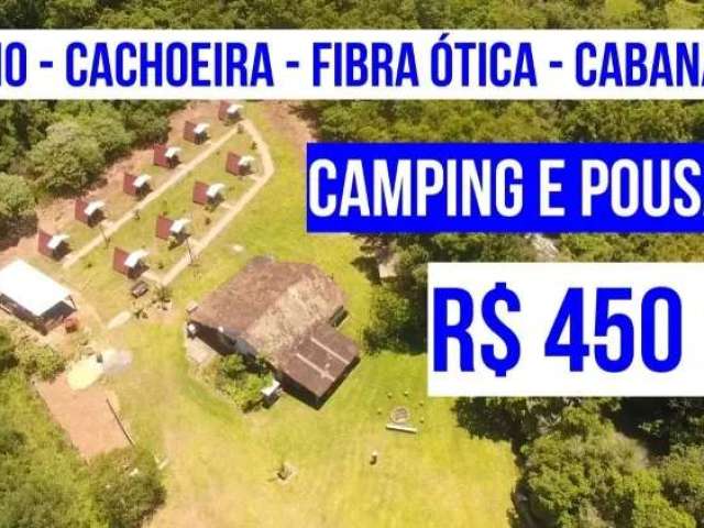 [124675]chácara com pousada e camping em riozinho rs com rio, cabanas, cachoeira, local para acampar