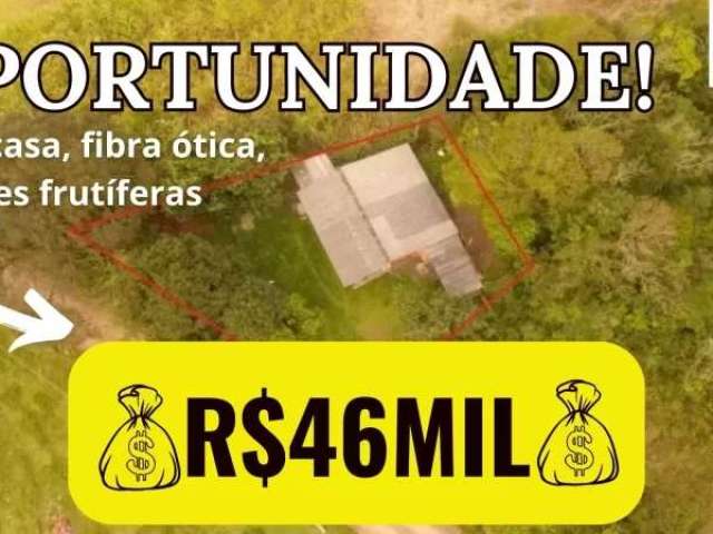 [571] terreno rural em santo antônio da patrulha casa luz fibra ótica água encanada e frutíferas