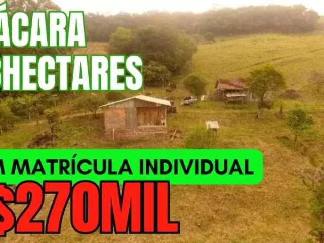 [587]chácara em santo antônio da patrulha 5,8ha matrícula individual com casa