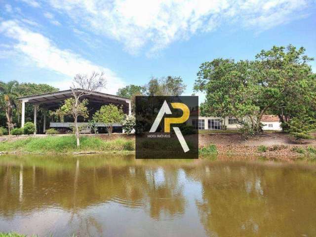 Área rural com casa, galpão e lago a venda no Cocuera -Mogi das Cruzes/SP