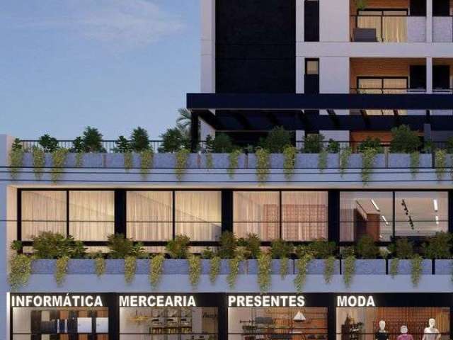 Apartamentos com 2 dormitórios, sala e cozinha integradas, espera para ar-condicionado, suíte, sacada com churrasqueira e gás central  à venda, 77,88 m² por R$ 482.000,00 (vaga de garagem é vendida se