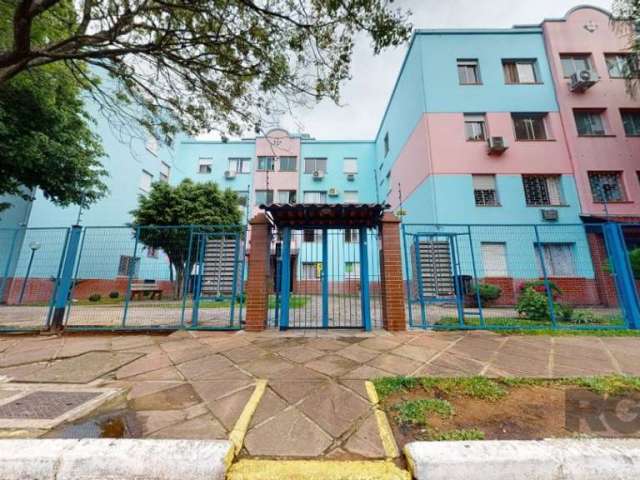 Apartamento, em bom estado de conservação.&lt;BR&gt;Possui dois dormitórios, living, cozinha planejada, área de serviço e banheiro social.&lt;BR&gt;O condomínio tem salão de festa, playground, piscina