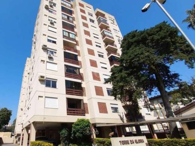 Ótimo apartamento no Condomínio Torre da Glória, DESOCUPADO, lateral, sol da manhã, de 1 dormitório, semi mobiliado, vaga. Possui sala ampla com rebaixe em gesso, 1 dormitório, banheiro com box de vid