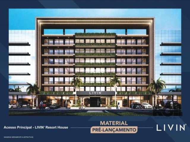 Excelente apartamento à venda no Livin' Resort House e Street Mall, localizado na Avenida Central, Centro de Xangri-Lá. Com 1 dormitório, banheiro, vaga de garagem e infraestrutura completa com piscin