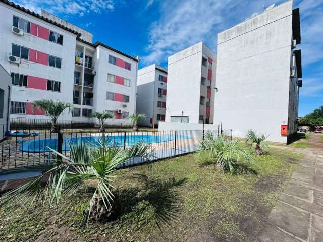 Apartamento no bairro Restinga, condomínio San Telmo, térreo, 2º  andar, desocupado, com 2 dormitórios, amplo living, cozinha, banheiro com ventilação natural, lavanderia separada, vaga de garagem fix