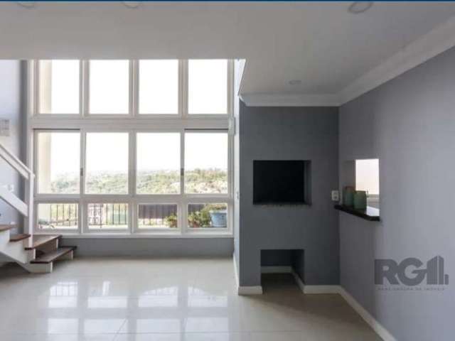 Excelente apartamento semi mobiliado, 3 dormitórios (1  suíte), living em porcelanato com pé direito duplo e linda vista. Sala de estar e jantar definida, churrasqueira e lareira. &lt;BR&gt;Conta aind