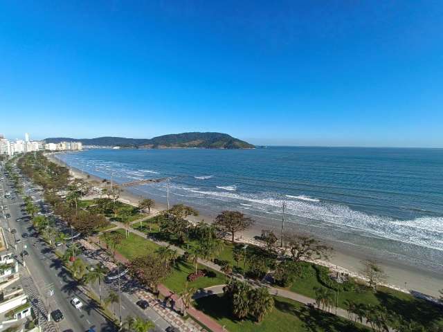 Exclusivo frente total para o mar em andar alto no embaré!