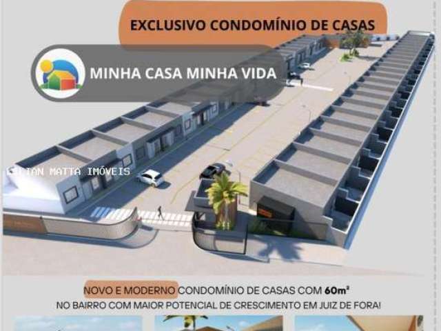 Casas 2 Quartos para Venda em Juiz de Fora, São Pedro, 2 dormitórios, 1 banheiro, 2 vagas