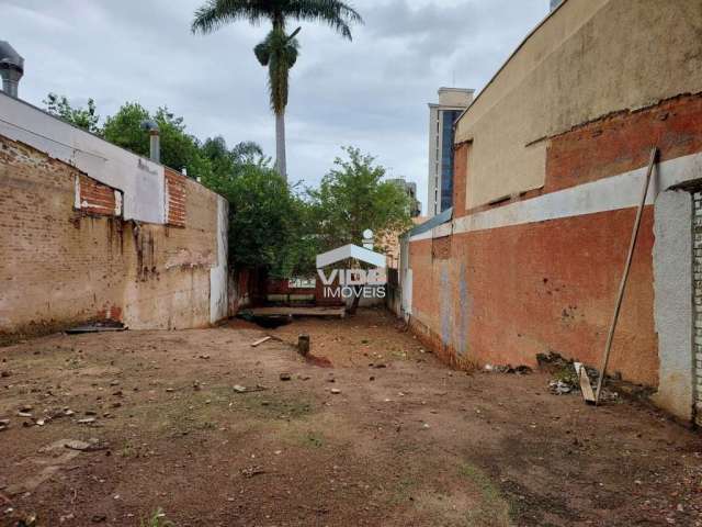 Vendo ou alugo terreno em campinas no cambui, com duzentos e noventa e cinco metros, rua com bom fluxo, perto da avenida coronel silva telles.