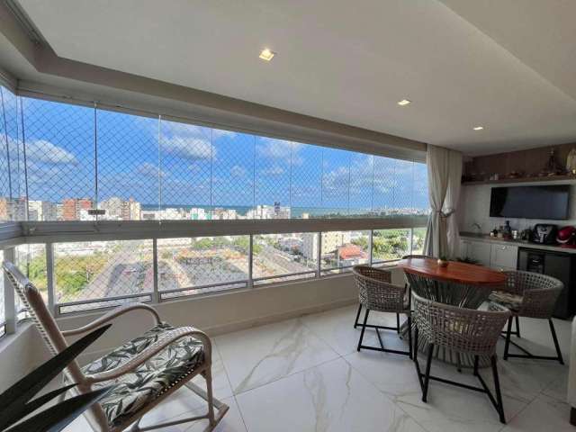 Apartamento com vista definitiva para o mar com 3 quartos e próximo da praia no bairro de Intermares