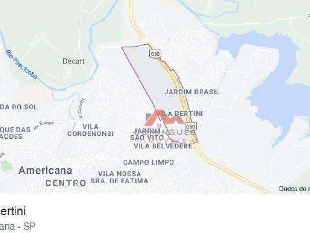 Terreno à venda, 11440 m² por R$ 8.170.000,00 - Vila Bertini - Americana/SP