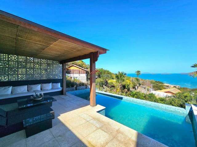 Casa com 3 suítes e vista mar em Buzios