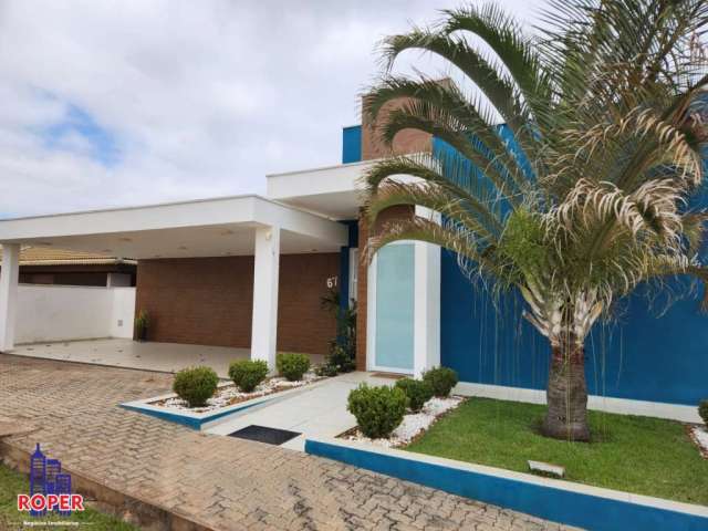 Casa de alto padrão com terreno de 1.016 m²/ casa com 600 m²/piscina/ espaço gormet à venda no condomínio lago dourado em guararema