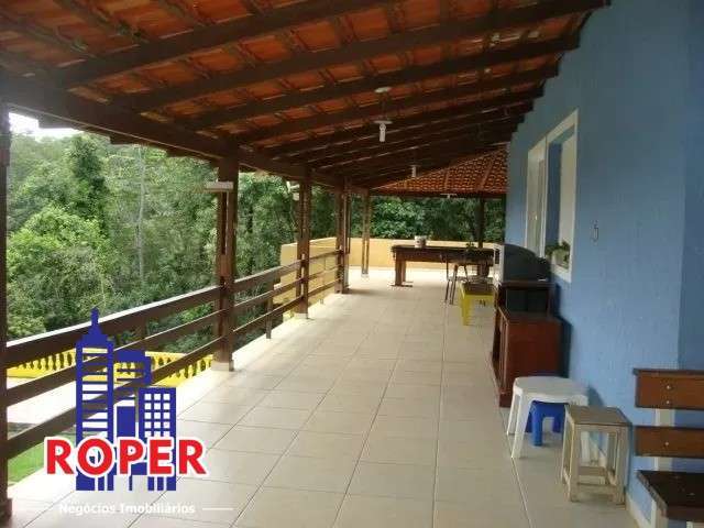 Excelente chácara com 2.500 m²/casa sede/ área gourmet/ piscina à venda em santa isabel