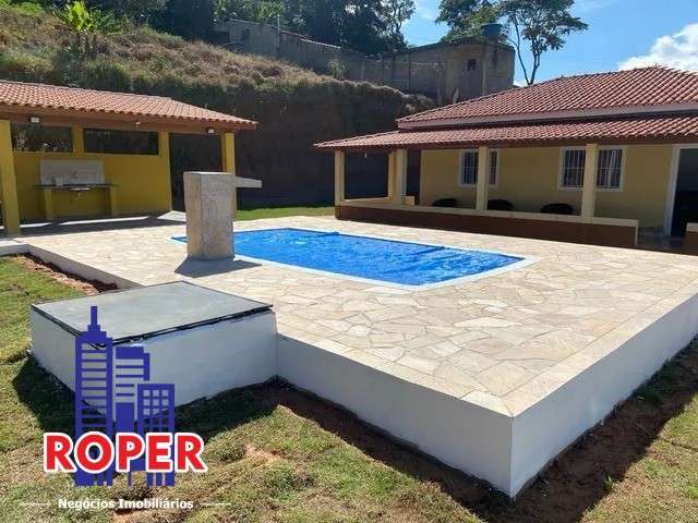 Excelente chácara de 1000 m²/casa sede/ área gourmet/piscina à venda em nazare paulista