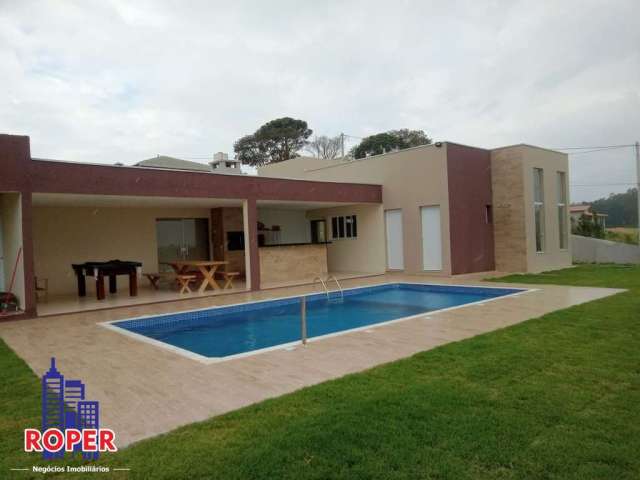 Excelente chácara nova de 1.000 m²/casa sede/piscina/espaço gourmet à venda em condominio fechado em mairinque