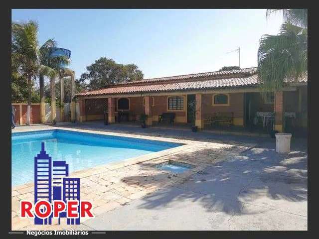 Linda chácara de 2.100 m²/casa sede/ piscina/área gourmet à venda em monte mor