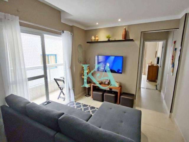 Apartamento com 1 dormitório à venda, 54 m² por R$ 370.000 - Vila Guilhermina - Praia Grande/SP