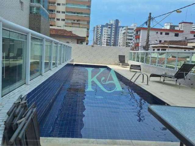 Apartamento com 2 dormitórios à venda, 58 m² por R$ 380.000,00 - Vila Guilhermina - Praia Grande/SP